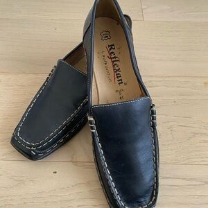 Reflexan Dark Leather Men's Slip-Ons